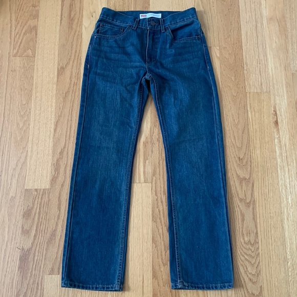 Levi's 505 Straight Leg Jeans Sz 16 Slim - Picture 3 of 9